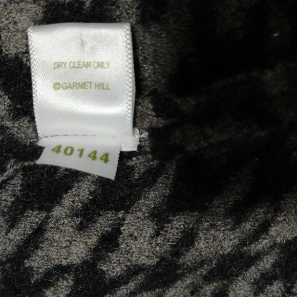 Garnet Hill Asymmetrical Boiled Wool Coat. Ladies Size 8 - Picture 7 of 10